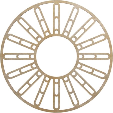 Ekena Millwork Hale Wood Fretwork Pierced Ceiling Medallion, Hickory, 28"OD x 10 1/8"ID x 3/8"T CMWP28X28X0375HHHI